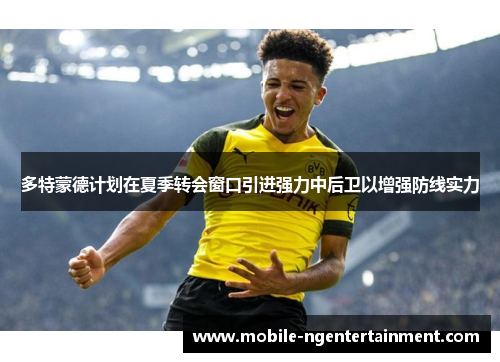 多特蒙德计划在夏季转会窗口引进强力中后卫以增强防线实力